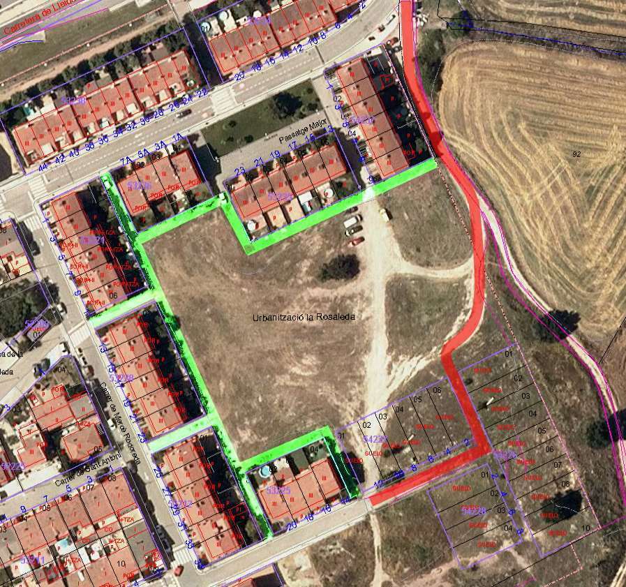 Imagen para los medios: Vies de servei barri La Rosaleda
